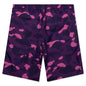 Color Camo Shark Reversible Shorts - Purple