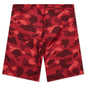 Color Camo Shark Reversible Shorts - Red