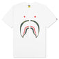 Color Camo Shark Tee - White/Green