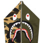Military Shark Relaxed Fit Full Zip Hoodie - Olive Drab