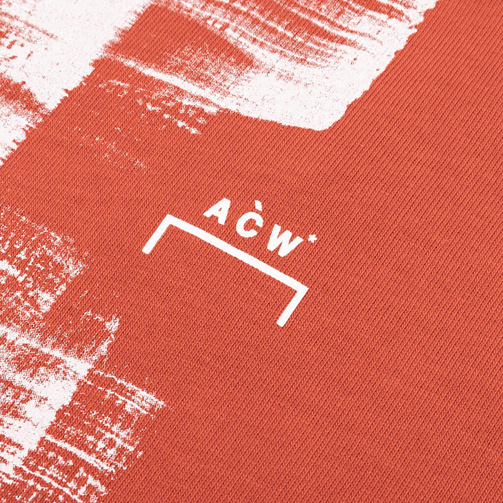 Brush Stroke S/S T-Shirt - Rust Oxide