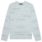 Chain Jacquard Knit - Ice Grey