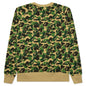 Abc Camo Crystal Stone Crewneck - Green