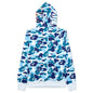 Abc Camo Tiger Full Zip Hoodie - Blue
