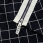 Abc. Diamond Chain Stitch Quilted Wool Zipper Breakaway Pants - Navy