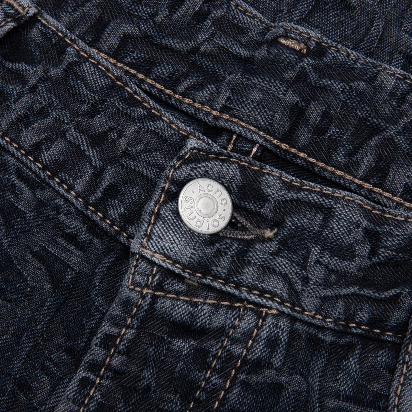 Baggy Fit Jeans 1981M Monogram - Blue/Black
