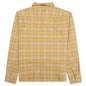 Check Flannel Button-Up Shirt - Brown/Orange