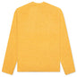 Crew Neck Knitted Sweater - Yellow