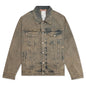 Denim Jacket - Light Blue/Brown