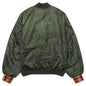 Satin Bomber Jacket - Olive Green