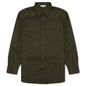 Linen Blend Shirt - Dark Olive