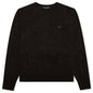 Wool Crew Neck Sweater - Grey/Brown