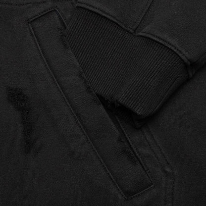 Mask Hoodie Zip-Up - Black