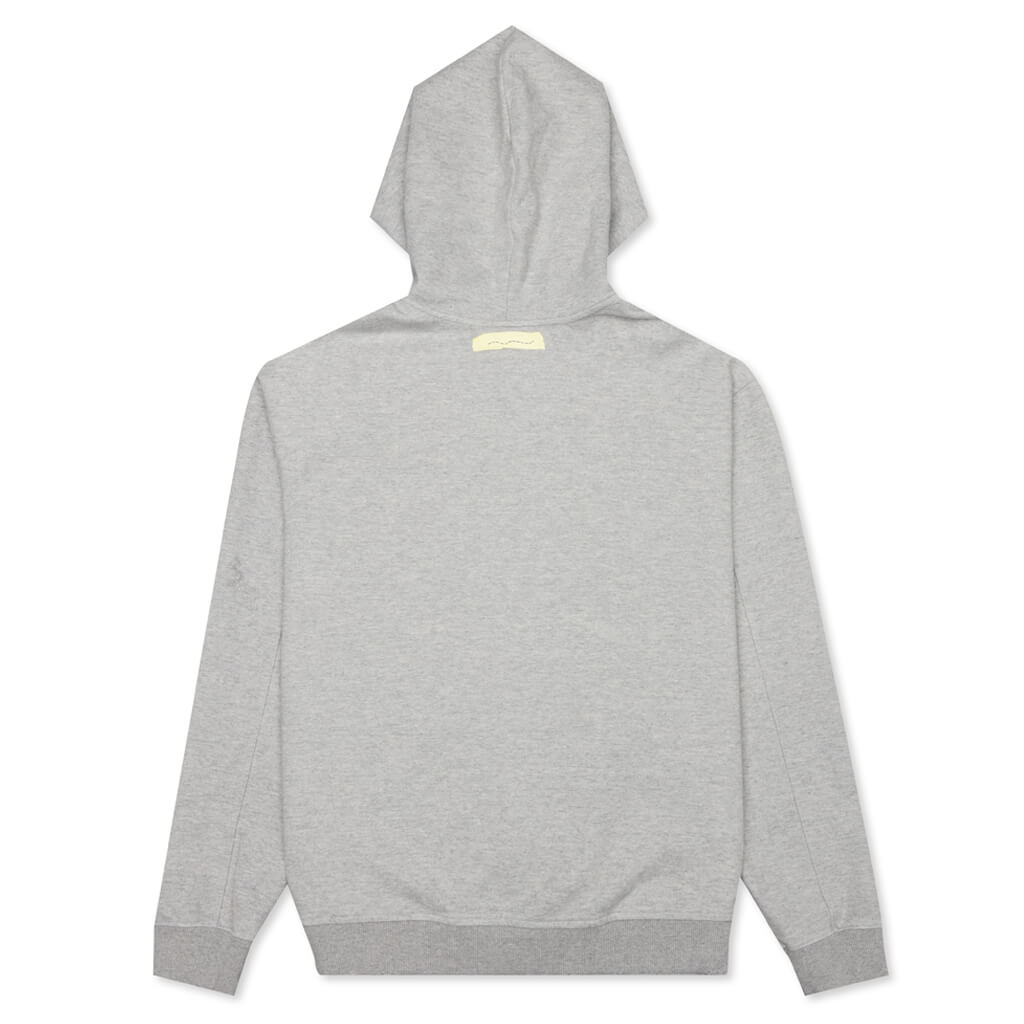 Mask Hoodie Zip-Up - Grey