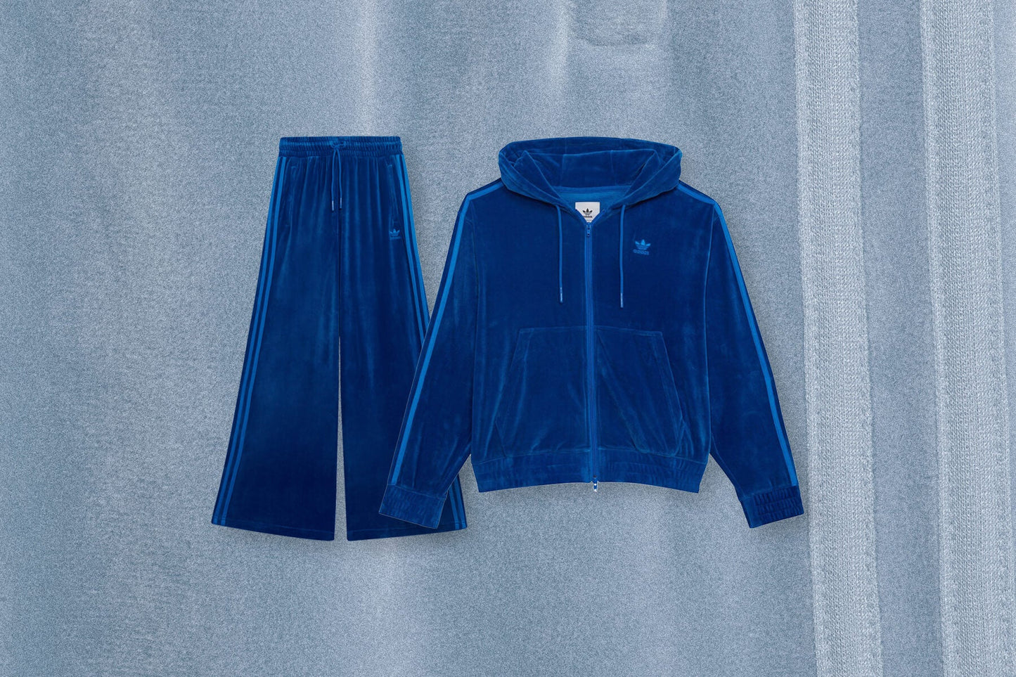 Adidas Originals x Jeremy Scott Full-Zip Hoodie - Blue