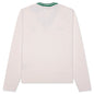 Women's Adidas x Sporty & Rich V-Neck Sweater - Off White/Night Navy