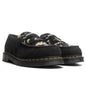 Adrian Snaffle - Black Napped Suede/Beige Contrast Hair On
