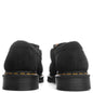 Adrian Snaffle - Black Napped Suede/Beige Contrast Hair On