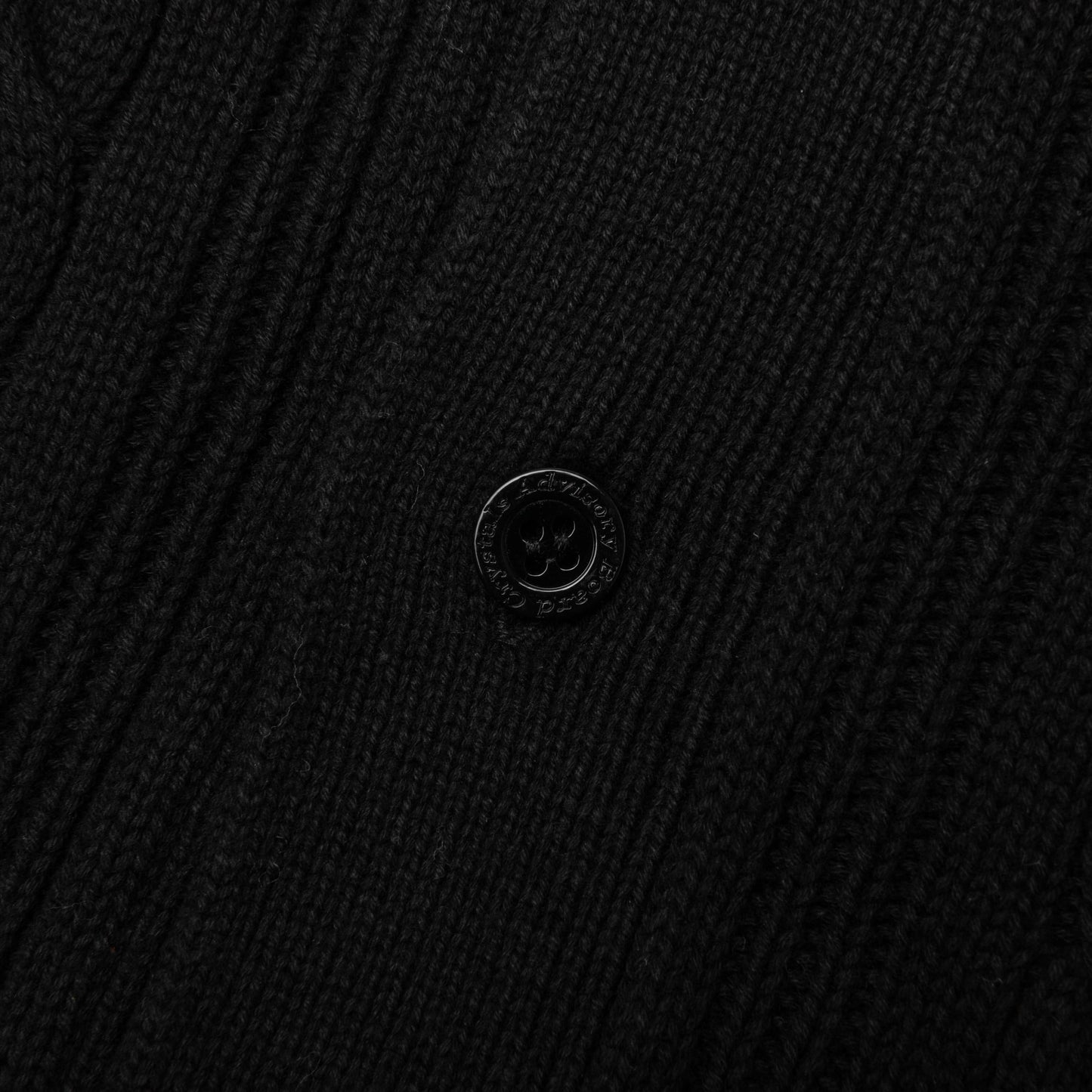 Cableknit Cardigan - Anthracite Black