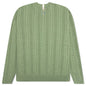 Cableknit Cardigan-Aventurine Green
