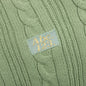 Cableknit Cardigan-Aventurine Green