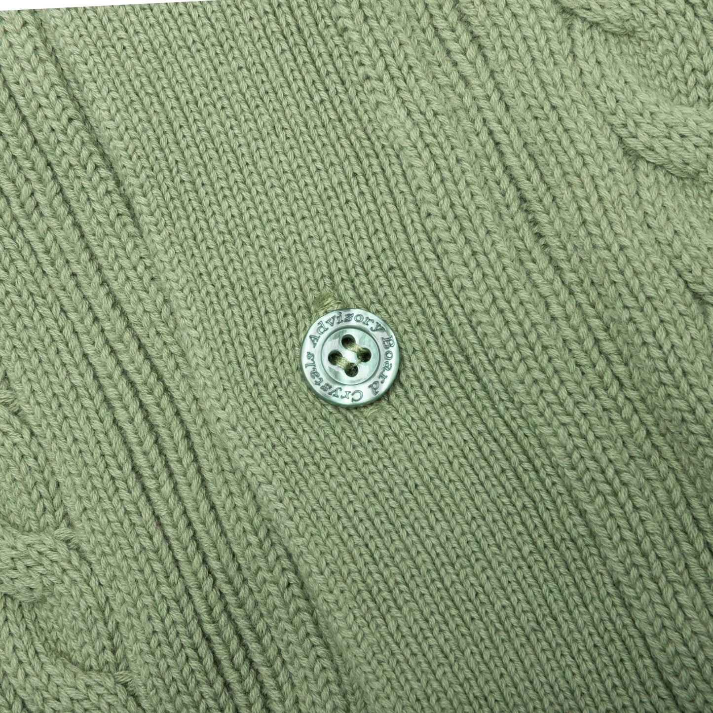 Cableknit Cardigan-Aventurine Green