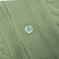 Cableknit Cardigan-Aventurine Green