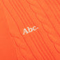 Cableknit Cardigan - Carnelian Orange