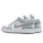 Women's Air Jordan 1 Low - White/Wolf Grey/Aluminum