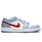 Women's Air Jordan 1 Low - Sail/Dune Red/Blue Grey/White