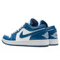 Women's Air Jordan 1 Low - White/Dark Marina Blue