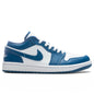 Women's Air Jordan 1 Low - White/Dark Marina Blue
