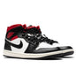 Women's Air Jordan 1 Mid - Black/Gym Red/Sail