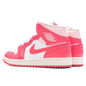 Women's Air Jordan 1 Mid - White/Sea Coral/Atmosphere