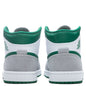 Air Jordan 1 Mid SE - White/Pine Green/ LT Smoke Grey
