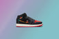 Air Jordan 1 Mid SE (GS) "Siempre Familia" - Black/Chile Red