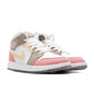 Air Jordan 1 Mid SE (GS) - White/Vivid Green