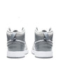 Air Jordan 1 Mid SE (PS) - White/Cool Grey/Medium Grey