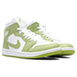 Women's Air Jordan 1 Mid SE - White/Vivid Green/White
