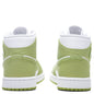 Women's Air Jordan 1 Mid SE - White/Vivid Green/White