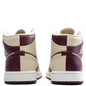 Women's Air Jordan 1 Mid - Beach/Cherry Wood Red/Sail