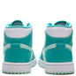 Women's Air Jordan 1 Mid - Washed Teal/Mint Foam/White