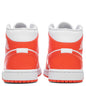 Women's Air Jordan 1 Mid - White/Habanero Red/White