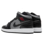 Air Jordan 1 Mid (GS) - Black/Gym Red/Particle Grey