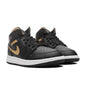 Air Jordan 1 Mid (GS) - Black/Metallic Gold/White