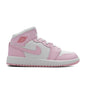 Air Jordan 1 Mid (GS) - Pink Foam/White/Fire Red