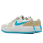 Women's Air Jordan 1 Elevate Low Salt Lake City - White/Baltic Blue/Oil Green