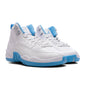 Air Jordan 12 Retro 'Melo' (GS) - White/University Blue/Metallic Silver