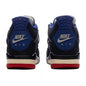 Air Jordan 4 Retro 'Rare Air' (GS) - Black/Fire Red/Deep Royal Blue
