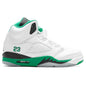 Women's Air Jordan 5 Retro - White/Lucky Green/Ice Blue